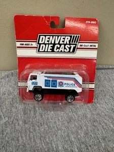 Denver Die Cast Quartier Generale della Polizia 911 Furgone Metallo Diecast Nuovo - Foto 1 di 2