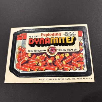 🔥1975 Wacky Packages Exploding Dynamites 15th Series 15 Vintage 👀 - Image 1 of 4