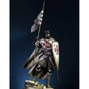 1/20 90mm Resin Model Kit Templar Medieval Knight Crusader Unpainted - Picture 1 of 6
