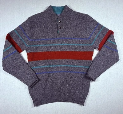 Vintage Pendleton Sweater Sz M 100% Virgin Wool Striped Made in USA Pullover - Image 1 of 4
