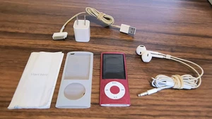 Pink Apple iPod Nano 5th Gen A1320 8GB bundle - Picture 1 of 4