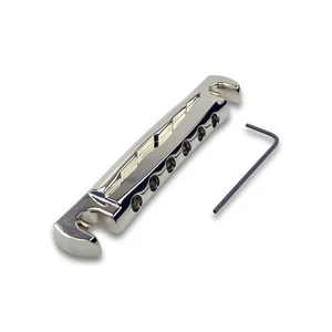 Vintage Spec Faber alu compensated Wraparound Tailpiece, Nickel - Picture 1 of 4