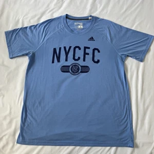 Men’s Adidas NYCFC XL Short Sleeve New York City Football Club Climalite - Picture 1 of 12