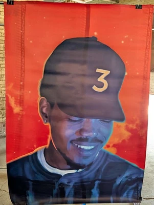 2016 Chance the Rapper Coloring Book Mixtape Poster 48x68 in Chicago Bus Shelter - Image 1 of 4