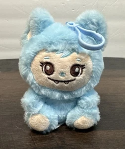 LaBabies Gigi Monster Keychain Clip Approx 5" High Plush Baby Blue - Picture 1 of 5