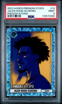 2023-24 NBA Hoops Premium Stock- Jalen Hood-Schifino- Presentations #14 PSA9 - Image 1 of 2