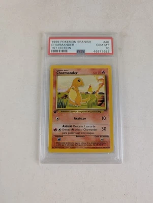 1999 Pokemon Charmander 1st Edition Spanish PSA 10 - Image 1 of 4