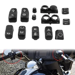 Hand Control Switch Housing Button Cover Cap For Harley Touring FLHTC FLHX 14-up - Picture 1 of 11