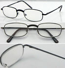 L46 Metal Frame Reading Glasses/Spring Hinges/Unisex/Enhanced Bridge/Great Value