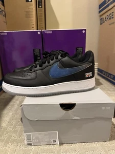 KITH Nike Air Force 1 New York Knicks Black Size 11 CZ7928-001 Finals Champions - Picture 1 of 9