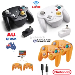 Wired/Wireless Remote Gamepad Controller for Nintendo NGC GameCube Console AU - Picture 1 of 22