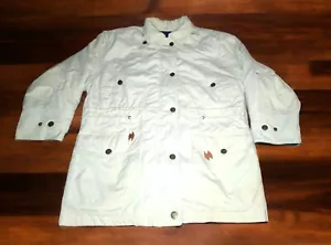 London Fog 3/4 LENGTH coat for Women. Beige color, Size 4 Pet, Plaid Lining. - Picture 1 of 8