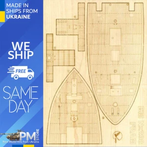 OREL 298/3 1/100 Cubierta de madera para barco polar “Fram” Noruega, 1909 - Imagen 1 de 3