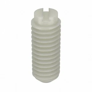 4FXH3 10-32 x 1/2" Nylon Socket Set Screw with Natural Finish; PK50 - Picture 1 of 8