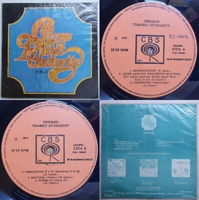 CHICAGO TRANSIT AUTHORITY VOL 1 1972 UNIQ NON-GF CVR (1 LP EDITION) CHILEAN ONLY - Image 1 of 4