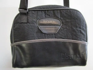 Custodia da trasporto vintage Sony CD Discman nera tracolla Actad Bag - Foto 1 di 5