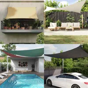 Sonnensegel Oxford-Gewebe Rechteckig 3,5x5 m Anthrazit - Bild 1 von 10