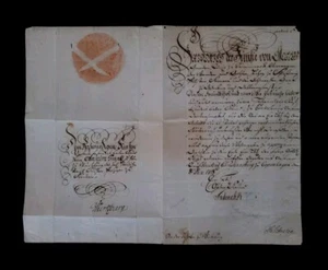 1747 King of Denmark Norway Frederick V Signed Letter Prince Holy Roman Empire - Picture 1 of 24