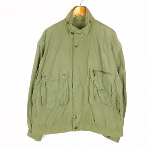 CAMEL COLLECTION Men Oversized Jacket Size IT52 UK42 XL Green Cotton Blend - Picture 1 of 9