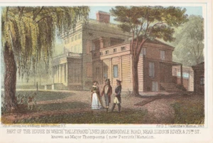 D.T. Valentine Sarony Major Knapp Kunst Lithographie handgetönt 1863 a4 - Bild 1 von 4