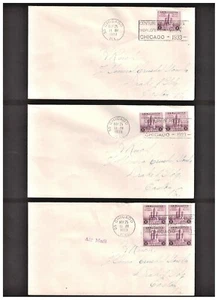3 FIRST DAY U.S. COVER 3 cent CENTURY OF PROGRESS WORLD'S FAIR SCOTT #729 - Picture 1 of 2