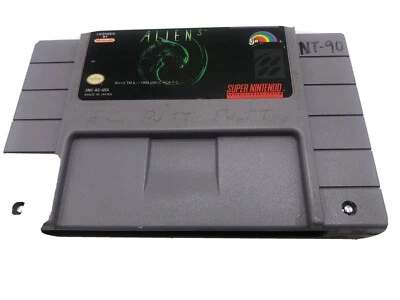 Cartucho Alien 3 SNES 1992 solo probado y auténtico grabado y marcado Foto 1 de 4