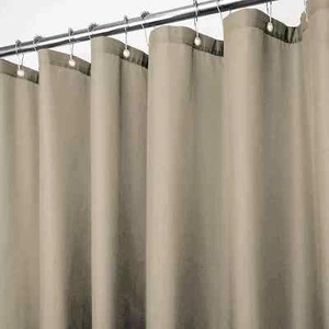 2 PACK SOLID WATER REPELLENT BATHROOM SHOWER CURTAIN VINYL LINER MANY COLORS - Picture 1 of 28