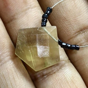 Cabujón de lujo facetado de fluorita briolette natural suelto para hacer joyas - Imagen 1 de 3