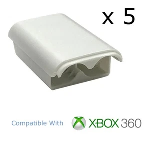 x 5 Xbox 360 Controller Battery Cover Case Shell Pack - Grey - Picture 1 of 2