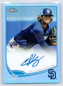 CASEY KELLY Padres 2013 Topps Chrome Blue Refractor #105 RC AUTO #/199 - Picture 1 of 2