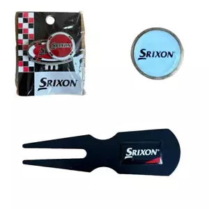 Golf Srixon, herramienta Divot de metal o clip de sombrero crestado o marcador de pelota de golf. - Imagen 1 de 4