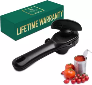 Stainless Steel Can Opener – Manual Can Opener for Seniors - Ergonomic Smooth Ed - Picture 1 of 12