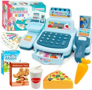 Kids Cash Register Supermarket Creative Toy Set Child Girl Pretend Cashier Toy - Picture 1 of 5