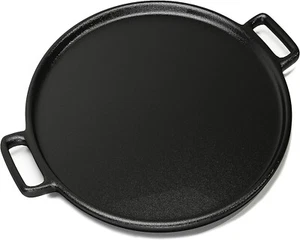 Cast Iron Pizza Pan Pancake Frying Skillet Kitchen Cookware Baking Grill Plate - Picture 1 of 4