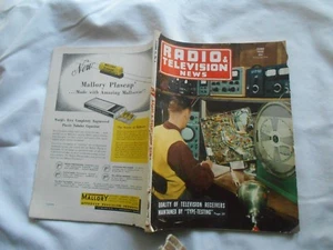 RADIO & TELEVISION NEWS MagazIne-JUN,1950-CUSTOM-BUILT PROJECTION TV - Picture 1 of 2