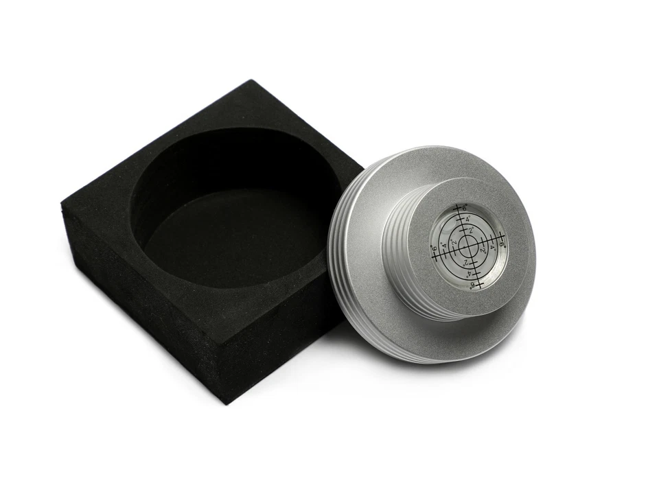 Analogue Record Stabilizing Clamp With Bubble Level  - Image 1 of 1