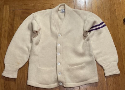 SUÉTER UNIVERSITARIO ATQ AÑOS 50 CARBON TOWNSHIP HIGH SCHOOL YEARITE LANA SHAMOKIN PA Foto 1 de 4