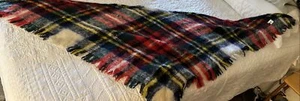 Vintage Hudson’s Detroit Wool Scarf Muffler Wrap Fall Red Orange Yellow Scotland - Picture 1 of 3