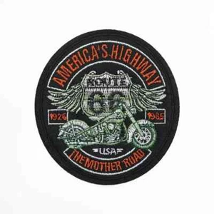 1pc Motorcycle Badge, Embroidery iron on Patch 4 x 4 1/4 inch - Picture 1 of 3