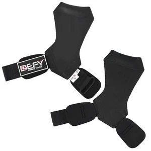 DEFY Weight Lifting Grips Padded Wrist Support Straps Heavy Powerlift Deadlifts - Picture 1 of 8