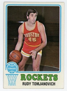 1973-74 Topps Rudy Tomjanovich #145 Rockets en muy buen estado+ - Imagen 1 de 1