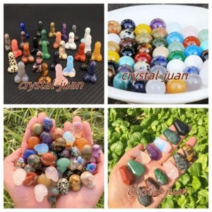 A lot of Quartz Crystal skull Penis,ball,Obelisk ,heart,coffin, Moon  Wholesale - Picture 1 of 129
