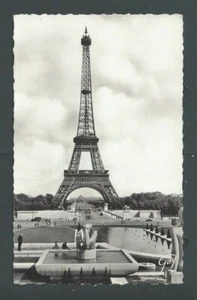 Cartolina fotografica reale 1954 Parigi Francia La Torre Eiffel - Foto 1 di 1