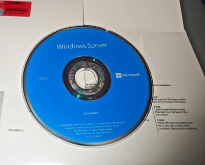 Microsoft Windows Server 2022 Standard Edition - 16 Core License - DVD & COA - Image 1 of 4