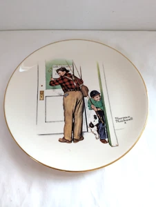 1979 Norman Rockwell Sammelteller - Vier Jahreszeiten - Frühling "Closed for Business" - Bild 1 von 5