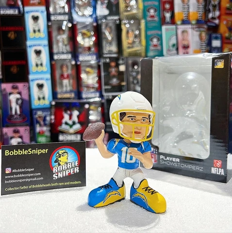 JUSTIN HERBERT Los Angeles Chargers "Showstopmperz" Mini NFL Bobblehead Cover