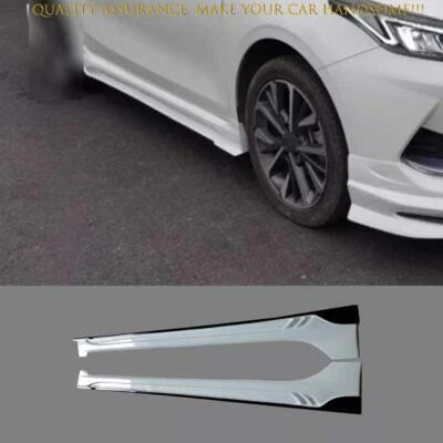For Kia Forte K3 2019-2024 White abs Exterior Door Panel Trim Side Skirts 2pcs - Image 1 of 2