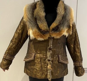 Winterjacke mit Pelzkragen Damen Größe 38/40 - Bild 1 von 3