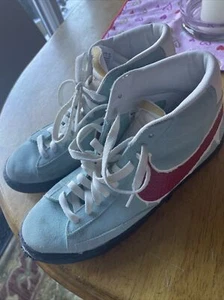 Size 10.5- Nike SB Blazer Vintage Light Blue/Red 2015 - Picture 1 of 5