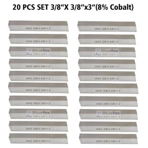 20 piezas 3/8x3/8x3" 8% cobalto HSS brocas de herramienta cuadradas torno cortador de moscas molino - Imagen 1 de 2